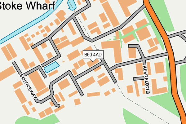 B60 4AD map - OS OpenMap – Local (Ordnance Survey)