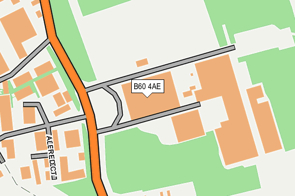 B60 4AE map - OS OpenMap – Local (Ordnance Survey)