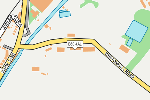 B60 4AL map - OS OpenMap – Local (Ordnance Survey)