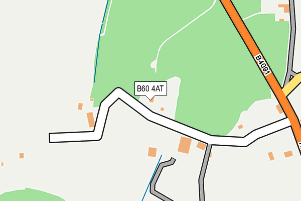 B60 4AT map - OS OpenMap – Local (Ordnance Survey)