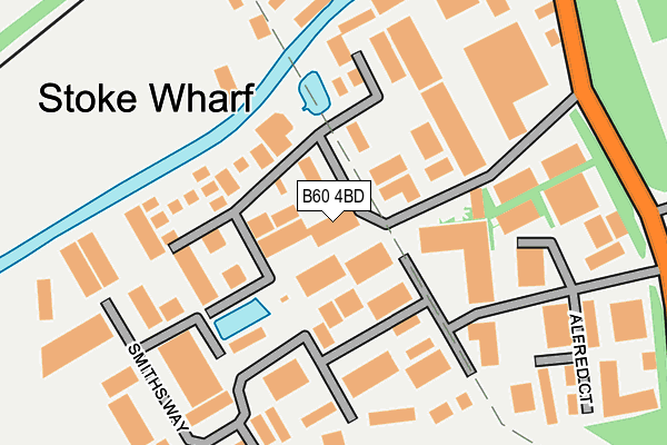 B60 4BD map - OS OpenMap – Local (Ordnance Survey)