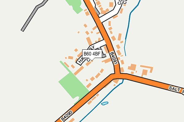 B60 4BF map - OS OpenMap – Local (Ordnance Survey)