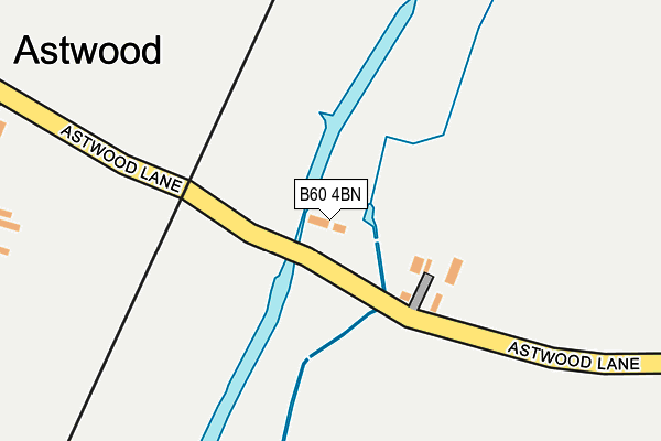 B60 4BN map - OS OpenMap – Local (Ordnance Survey)