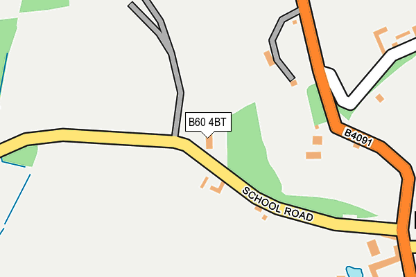B60 4BT map - OS OpenMap – Local (Ordnance Survey)