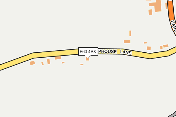 B60 4BX map - OS OpenMap – Local (Ordnance Survey)