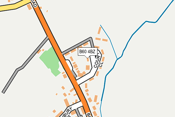 B60 4BZ map - OS OpenMap – Local (Ordnance Survey)
