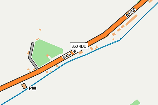 B60 4DD map - OS OpenMap – Local (Ordnance Survey)
