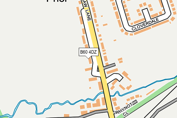 B60 4DZ map - OS OpenMap – Local (Ordnance Survey)