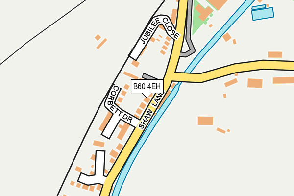 B60 4EH map - OS OpenMap – Local (Ordnance Survey)