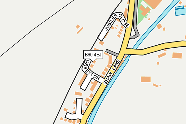 B60 4EJ map - OS OpenMap – Local (Ordnance Survey)