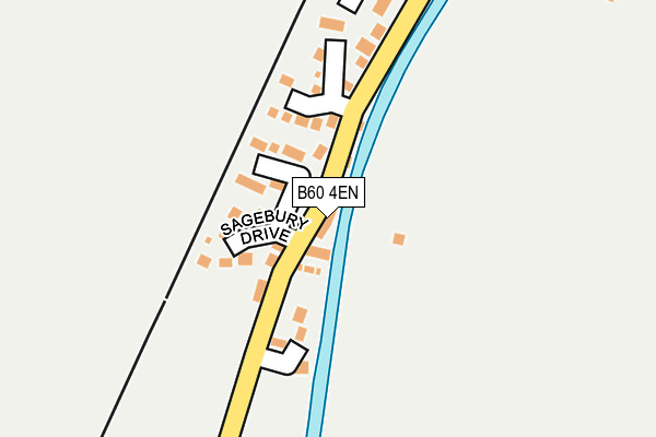 B60 4EN map - OS OpenMap – Local (Ordnance Survey)