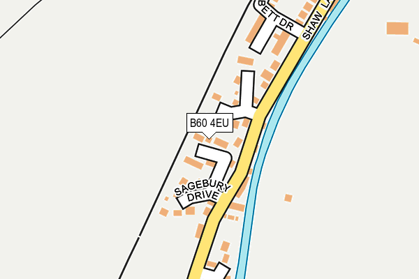 B60 4EU map - OS OpenMap – Local (Ordnance Survey)