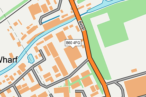 B60 4FG map - OS OpenMap – Local (Ordnance Survey)
