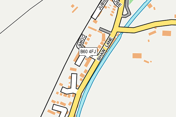 B60 4FJ map - OS OpenMap – Local (Ordnance Survey)