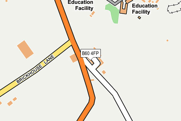 B60 4FP map - OS OpenMap – Local (Ordnance Survey)