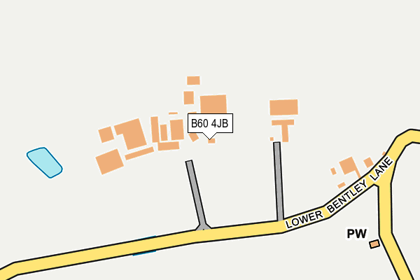 B60 4JB map - OS OpenMap – Local (Ordnance Survey)
