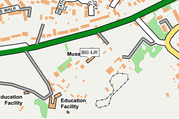B60 4JR map - OS OpenMap – Local (Ordnance Survey)