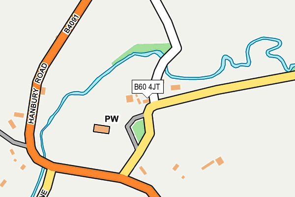 B60 4JT map - OS OpenMap – Local (Ordnance Survey)