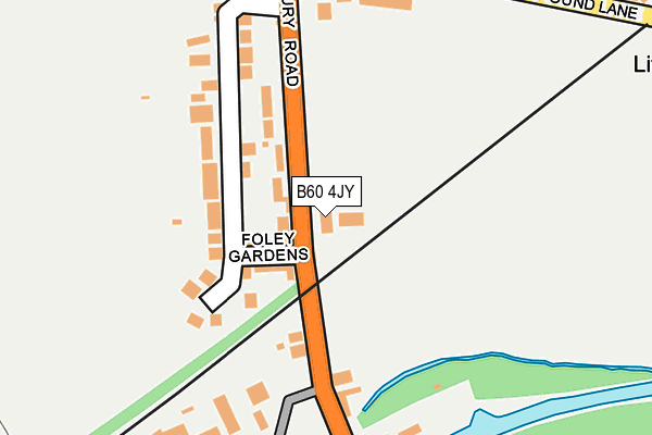 B60 4JY map - OS OpenMap – Local (Ordnance Survey)