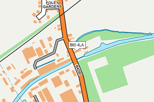 B60 4LA map - OS OpenMap – Local (Ordnance Survey)