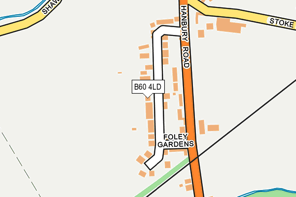 B60 4LD map - OS OpenMap – Local (Ordnance Survey)