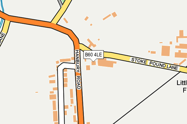 B60 4LE map - OS OpenMap – Local (Ordnance Survey)