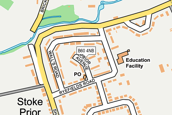 B60 4NB map - OS OpenMap – Local (Ordnance Survey)