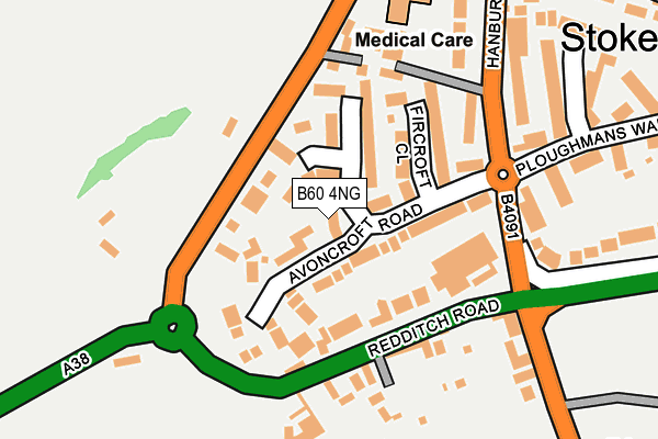 B60 4NG map - OS OpenMap – Local (Ordnance Survey)