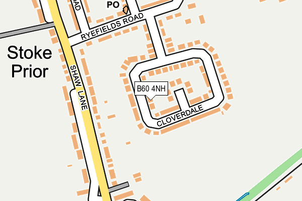 B60 4NH map - OS OpenMap – Local (Ordnance Survey)