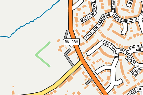 B61 0BH map - OS OpenMap – Local (Ordnance Survey)