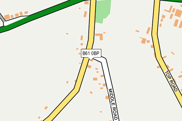 B61 0BP map - OS OpenMap – Local (Ordnance Survey)
