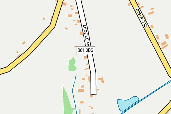 B61 0BS map - OS OpenMap – Local (Ordnance Survey)