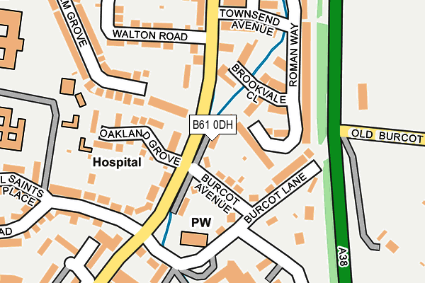 B61 0DH map - OS OpenMap – Local (Ordnance Survey)