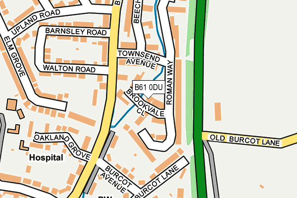 B61 0DU map - OS OpenMap – Local (Ordnance Survey)