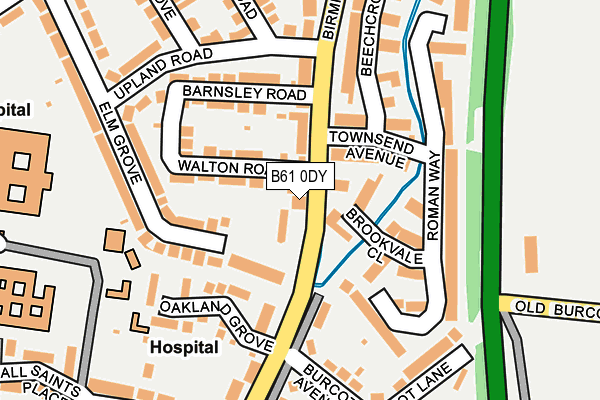 B61 0DY map - OS OpenMap – Local (Ordnance Survey)