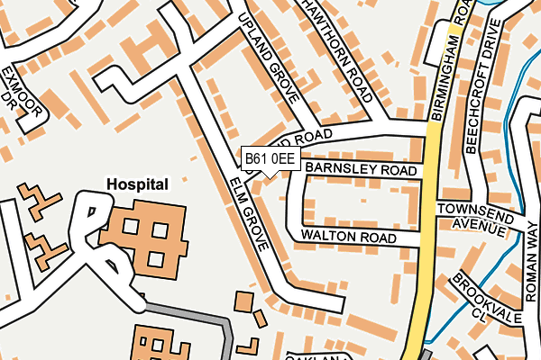 B61 0EE map - OS OpenMap – Local (Ordnance Survey)