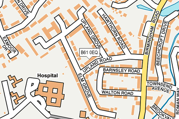 B61 0EQ map - OS OpenMap – Local (Ordnance Survey)