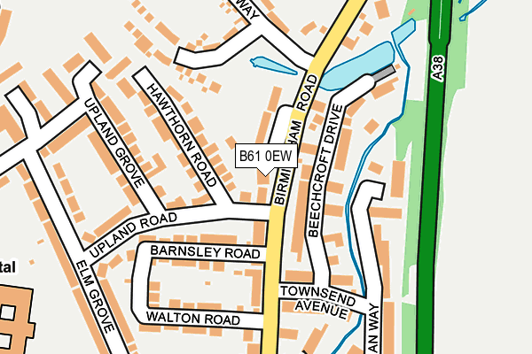 B61 0EW map - OS OpenMap – Local (Ordnance Survey)