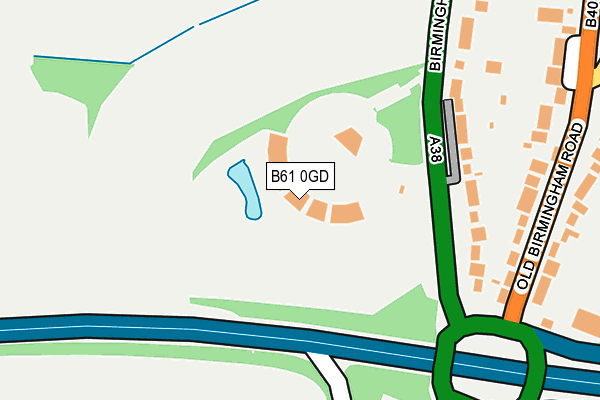 B61 0GD map - OS OpenMap – Local (Ordnance Survey)