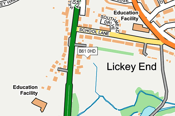 B61 0HD map - OS OpenMap – Local (Ordnance Survey)