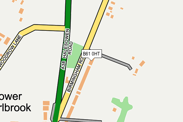 B61 0HT map - OS OpenMap – Local (Ordnance Survey)