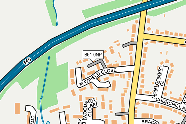 B61 0NP map - OS OpenMap – Local (Ordnance Survey)