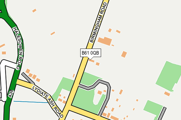 B61 0QB map - OS OpenMap – Local (Ordnance Survey)