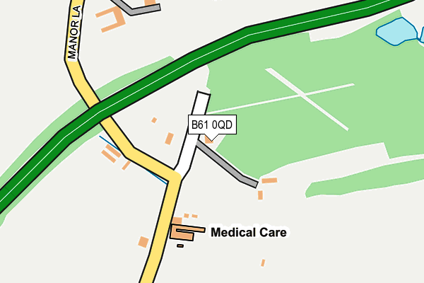 B61 0QD map - OS OpenMap – Local (Ordnance Survey)