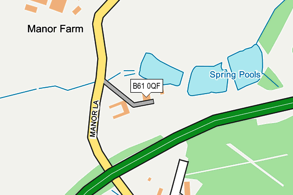 B61 0QF map - OS OpenMap – Local (Ordnance Survey)