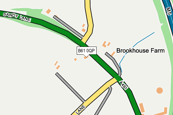 B61 0QP map - OS OpenMap – Local (Ordnance Survey)