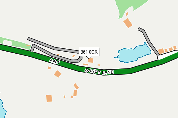 B61 0QR map - OS OpenMap – Local (Ordnance Survey)