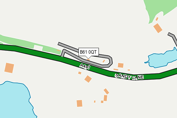B61 0QT map - OS OpenMap – Local (Ordnance Survey)