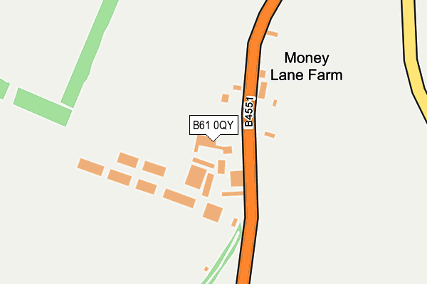 B61 0QY map - OS OpenMap – Local (Ordnance Survey)