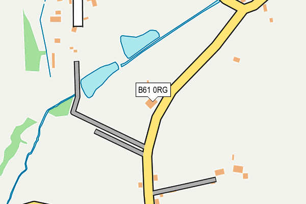 B61 0RG map - OS OpenMap – Local (Ordnance Survey)